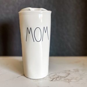 Rae Dunn MOM Ceramic Travel Mug NWOT - Still in original wrapping